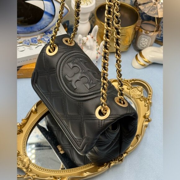 🆕 TORY BURCH 🧿 NWOT Fleming Soft Convertible Shoulder Bag, Black - AUTH - Picture 5 of 15